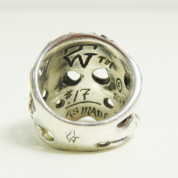 実際に弊社で買取させて頂いた【ギャラ付】TRAVIS WALKER/トラヴィスワーカー フレイミング オリジナル スカル リング/18-20.5号の画像 3枚目