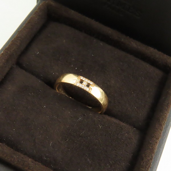 実際に弊社で買取させて頂いたHERMES/エルメス AU750/K18 エヴァー ヘラクレス ダイヤモンドリング/指輪 51/10.5号