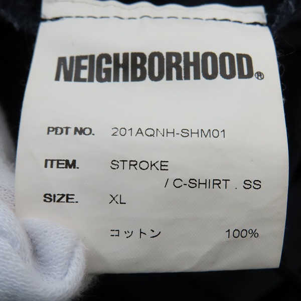 実際に弊社で買取させて頂いたNEIGHBORHOOD/ネイバーフッド STROKE/C-SHIRT SS 半袖シャツ 201AQNH-SHM01/XLの画像 3枚目