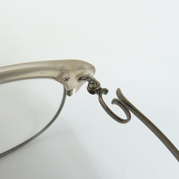実際に弊社で買取させて頂いた999.9/フォーナインズ 眼鏡/メガネフレーム/アイウェア M-51 6403の画像 5枚目
