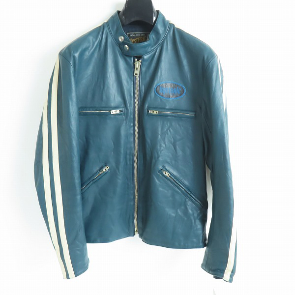 実際に弊社で買取させて頂いたHYSTERIC GLAMOUR/ヒステリックグラマー 2ライン シングルレザージャケット/02203LB02/M