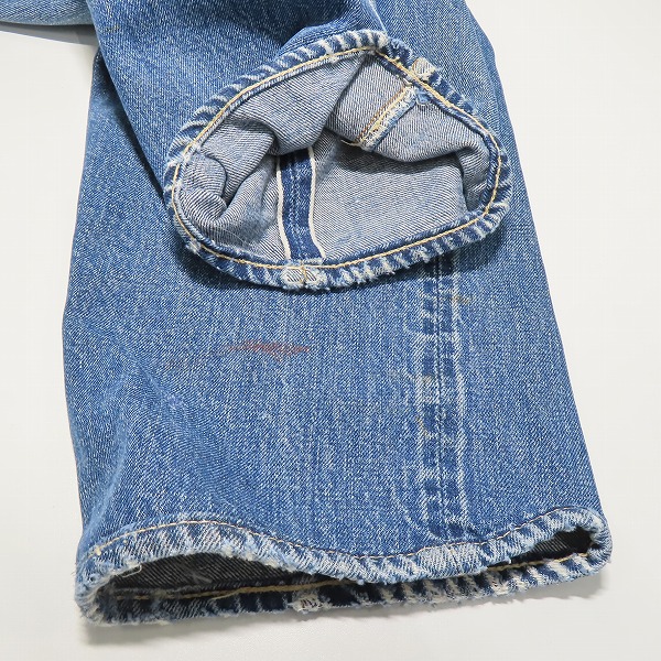 実際に弊社で買取させて頂いた【難あり】LEVI'S/リーバイス 501 ボタン裏 W刻印 シングルステッチ ヴィンテージ/ビンテージ デニムパンツ/ジーンズの画像 4枚目