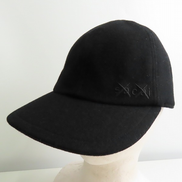 実際に弊社で買取させて頂いたsacai×KAWS/サカイ×カウズ 刺繍 Melton cap/メルトンキャップ 21-0289S/1