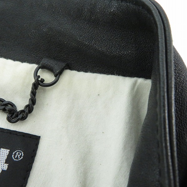 実際に弊社で買取させて頂いたSchottｘREMI RELIEF×Uncut Bound/ショット×レミレリーフ×アンカットバウンド ライダースジャケット 3191054/Mの画像 8枚目