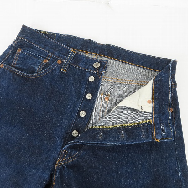 実際に弊社で買取させて頂いたLEVI'S/リーバイス 501XX 復刻 バレンシア工場製 ビッグE ボタン裏555 デニムパンツ/W34 L36の画像 4枚目