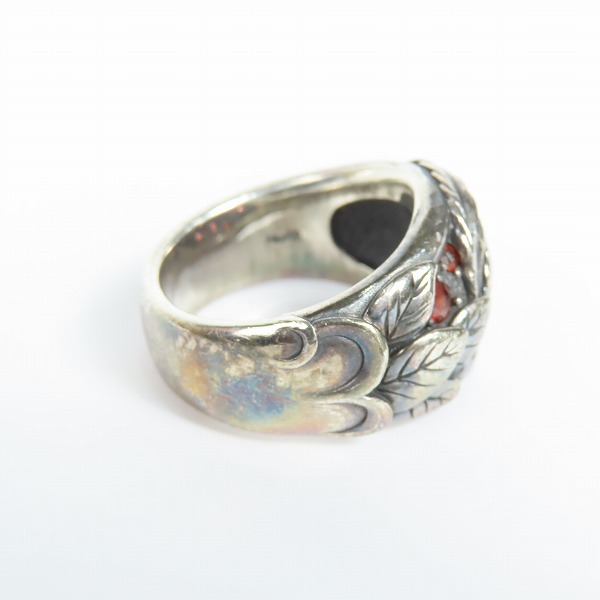 実際に弊社で買取させて頂いたBloodyMary/ブラッディマリー Lava/ラヴァ/溶岩 リング w/ガーネット 17号の画像 3枚目