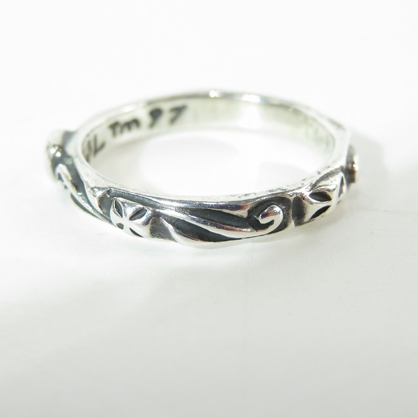 実際に弊社で買取させて頂いた (2)Bill Wall Leather/BWL/ビルウォールレザー R202 Thin クロスリング/19号 の画像 2枚目