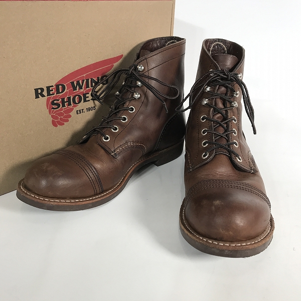 実際に弊社で買取させて頂いたRED WING/レッドウィング IRON RANGER/アイアン レンジャー ワークブーツ 8111/7.5の画像 1枚目