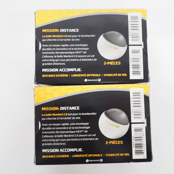 実際に弊社で買取させて頂いた【未使用】Callaway/キャロウェイ WARBIRD 2.0/ウォーバード ゴルフボール ホワイト 2ダースの画像 3枚目
