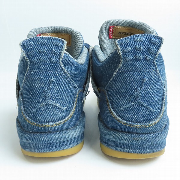 実際に弊社で買取させて頂いたNIKE×LEVIS/ナイキ×リーバイス AIR JORDAN 4 RETRO NRG/エア ジョーダン 4 レトロ AO2571-401/27.5の画像 1枚目