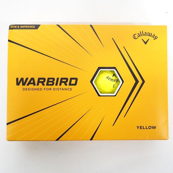 実際に弊社で買取させて頂いた【未使用】Callaway/キャロウェイ WARBIRD ゴルフボール YELLOW/イエロー 1ダースの画像 2枚目