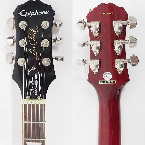 実際に弊社で買取させて頂いた★Epiphone/エピフォン Les Paul Standard PRO/レスポール スタンダード プロ コイルタップ搭載 エレキギター2014年製の画像 2枚目