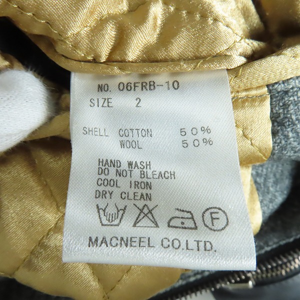 実際に弊社で買取させて頂いたRoar/ロアー 二丁拳銃/クロスガン レザー切り替え スタジャン 06FRB-10/2の画像 3枚目