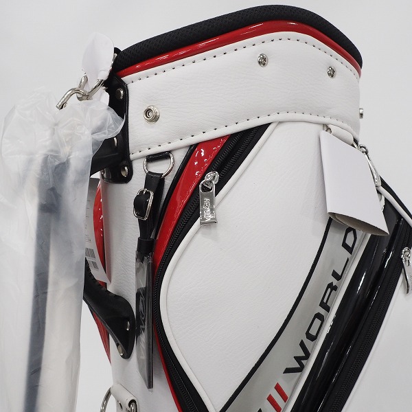 実際に弊社で買取させて頂いた【未使用】HONMA/ホンマ/本間 ゴルフ CB1928 9型47インチ対応 5分割キャディバッグ ホワイトの画像 5枚目