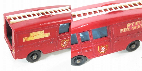 実際に弊社で買取させて頂いたMATCHBOX/マルチボックス No.57 LAND ROVER FIRE TRUCK/ランドローバーファイヤートラック/消防車 ミニカーの画像 7枚目