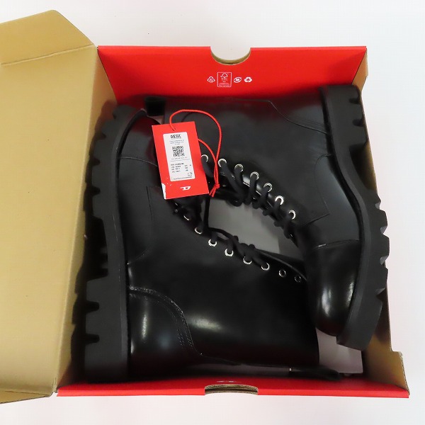 実際に弊社で買取させて頂いたDIESEL/ディーゼル コンバットブーツ D-KONBA MB/Y02849 P4471 T8013/29の画像 7枚目