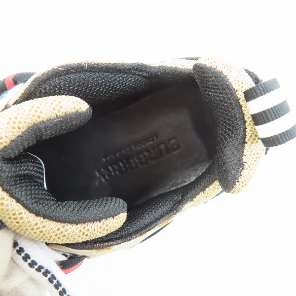 実際に弊社で買取させて頂いたBURBERRY LONDON ENGLAND/バーバリー ロンドン イングランド スニーカー/EU27の画像 4枚目