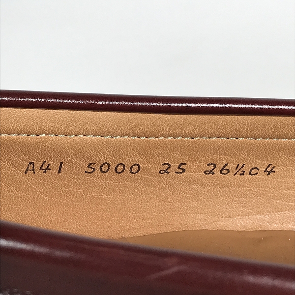 実際に弊社で買取させて頂いたREGAL/リーガル タッセルローファー/ドレスシューズ A41 5000/26.5の画像 5枚目