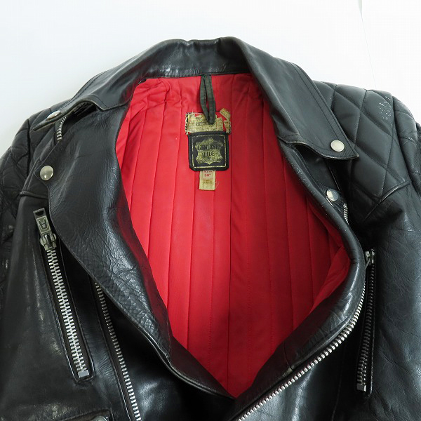 実際に弊社で買取させて頂いたLEWIS LEATHERS/ルイスレザー 80s ヴィンテージ NEVADA/ネバダ レザー ライダースジャケット/38の画像 2枚目