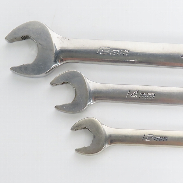 実際に弊社で買取させて頂いたSnap-on/スナップオン コンビネーションレンチ SOEXM12/14/19  3点セットの画像 2枚目