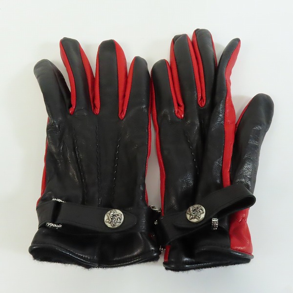 実際に弊社で買取させて頂いたDEAL DESIGN/ディールデザイン レザーグローブ グローブホルダー付きの画像 1枚目