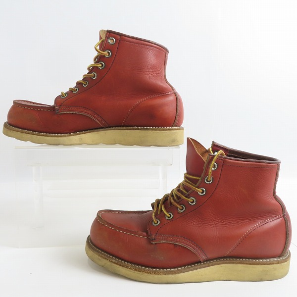 実際に弊社で買取させて頂いたRED WING/レッドウィング 犬タグ アイリッシュ セッターブーツ 00875-2 7.5 Eの画像 3枚目