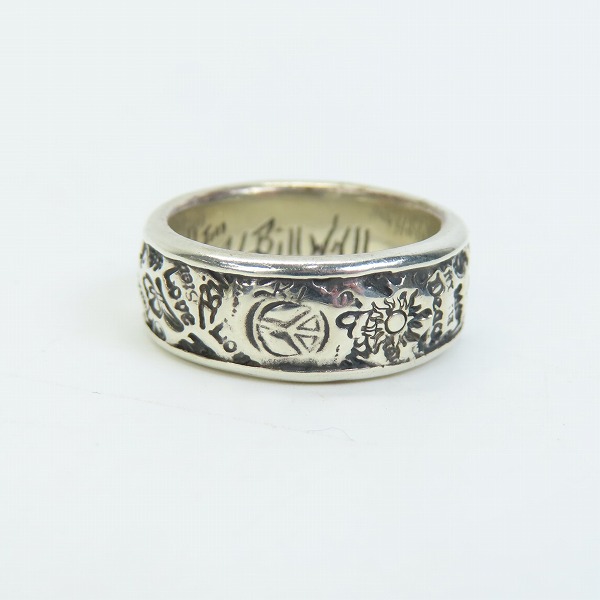 実際に弊社で買取させて頂いた【ギャラ付き】Bill Wall Leather/BWL/ビルウォールレザー Banded Graffiti Ring/ バンディッドグラフィティリング 16-16.5号の画像 1枚目