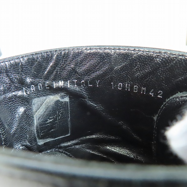 実際に弊社で買取させて頂いたDior homme/ディオールオム クリス期 ショートブーツ 10HBM /42の画像 5枚目