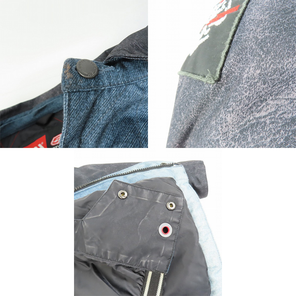実際に弊社で買取させて頂いた686×DIESEL/シックスエイトシックス×ディーゼル 55DSL Americana Denim Jacket デニム スノーボードウェア Mの画像 5枚目