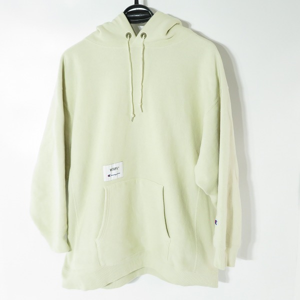 実際に弊社で買取させて頂いたWTAPS×Champion/ダブルタップス×チャンピオン REVERSE WEAVE パーカー/M