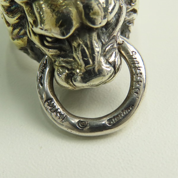 実際に弊社で買取させて頂いたBWL/ Bill Wall Leather/ビルウォールレザー ライオンヘッド リング シルバーリング 20.5-21.5号の画像 5枚目