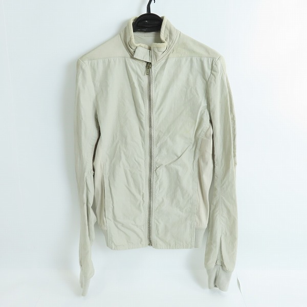 実際に弊社で買取させて頂いたrick owens/リックオウエンス OLMAR and MIRTA 08SS ラム ジップアップ ブルゾン ライトジャケット RU3754/XS