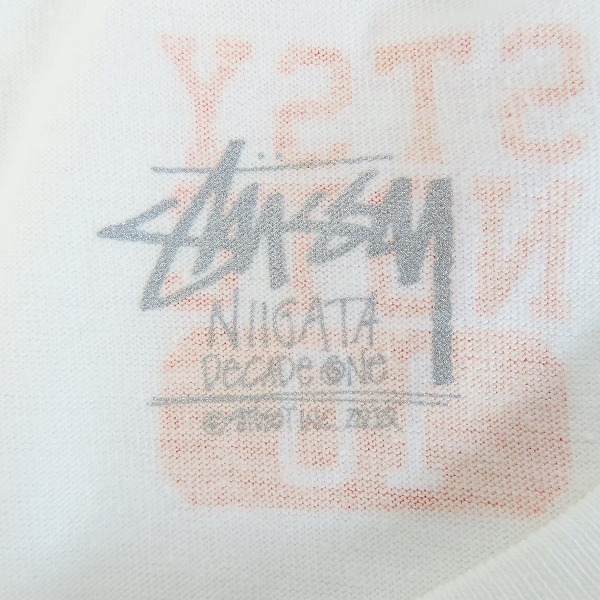 実際に弊社で買取させて頂いたSTUSSY/ステューシー COLLEGE ＃10 プリントデザイン 半袖Tシャツ/M の画像 4枚目