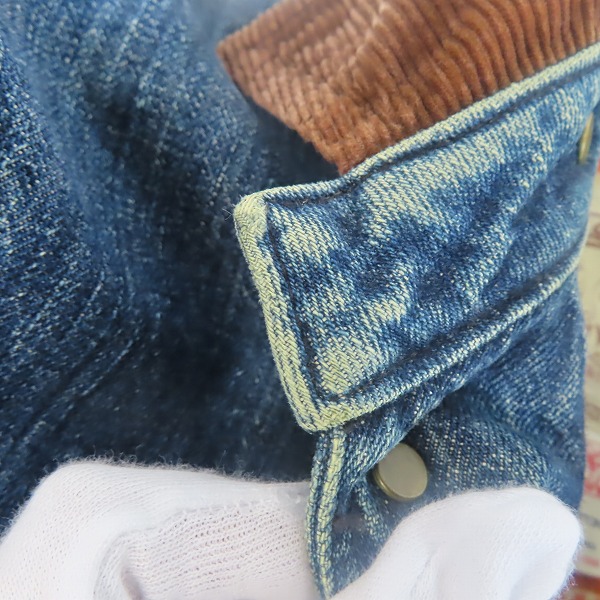 実際に弊社で買取させて頂いたEVISU/エヴィス LOT.1118 デニム カバーオール/38の画像 5枚目