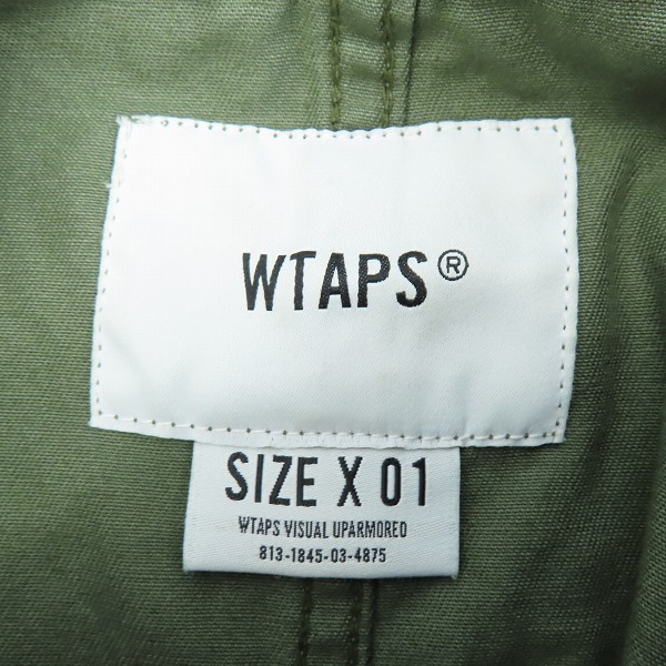 実際に弊社で買取させて頂いた【未使用】WTAPS/ダブルタップス 17AW BUDS LS 01 SHIRT ミリタリーシャツ 172WVDT-SHM01/01の画像 2枚目