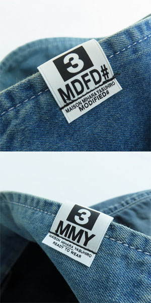 実際に弊社で買取させて頂いたMaison MIHARA YASUHIRO/メゾンミハラヤスヒロ ダブルレイヤードデニムシャツ J11SH021/48の画像 2枚目