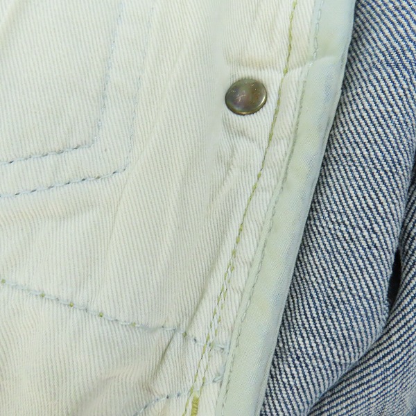 実際に弊社で買取させて頂いたISAMU KATAYAMA BACKLASH/イサムカタヤマバックラッシュ カンガルーレザー テーパード ストレッチデニム 1943-01/Lの画像 8枚目