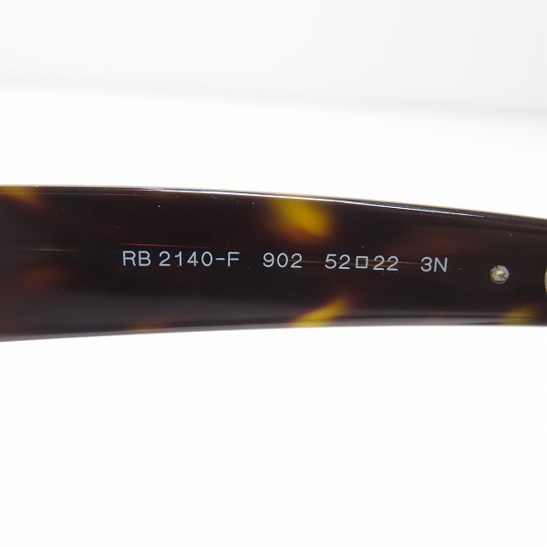 実際に弊社で買取させて頂いたRay-Ban/レイバン WAYFARER/ウェイファーラーサングラス/アイウェア RB2140-F 902の画像 6枚目