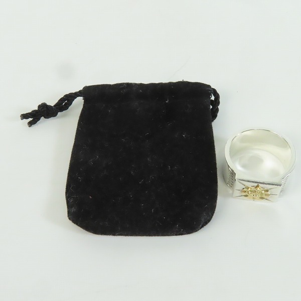 実際に弊社で買取させて頂いたARIZONA FREEDOM/アリゾナフリーダム 放射 リング K18×SV R-79c 20-21.5号の画像 9枚目