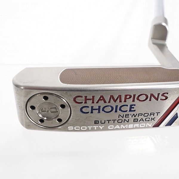 実際に弊社で買取させて頂いたSCOTTY CAMERON/スコッティキャメロン CHAMPIONS CHOICE NEWPORT BUTTON BACK/ニューポート ボタンバック パター HC付の画像 4枚目