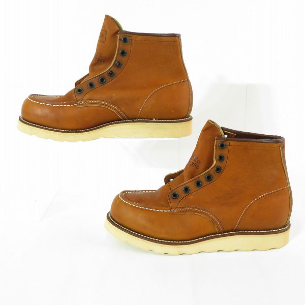 実際に弊社で買取させて頂いたRED WING/レッドウィング クラシックモックトゥ ブーツ 00875-3/7.5Eの画像 3枚目