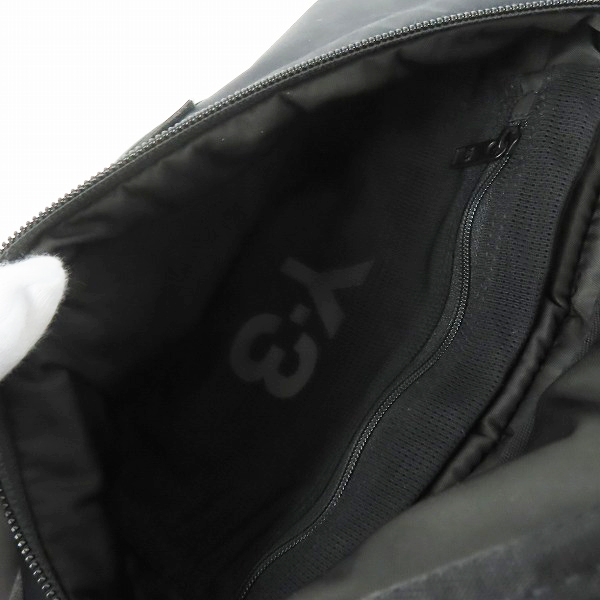 実際に弊社で買取させて頂いたY-3/ワイスリー Yohji Yamamoto×adidas/ヨウジヤマモト×アディダス スクエアロゴパッチ ボディバッグ HD3326の画像 4枚目
