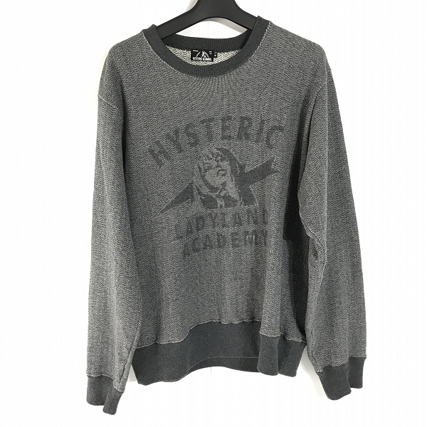 実際に弊社で買取させて頂いたHYSTERIC GLAMOUR/ヒステリックグラマー クルーネック スウェット トレーナー 02191CS02/M