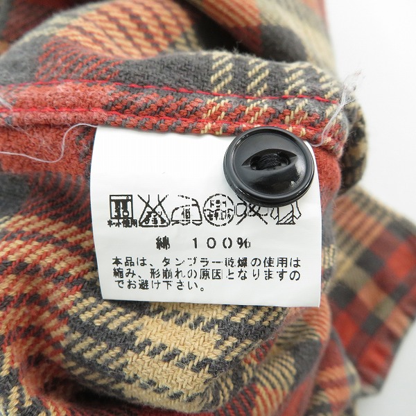 実際に弊社で買取させて頂いたSUGAR CANE/シュガーケーン TWILL CHECK L/S WORK SHIRT 長袖シャツ SC26719/Mの画像 3枚目