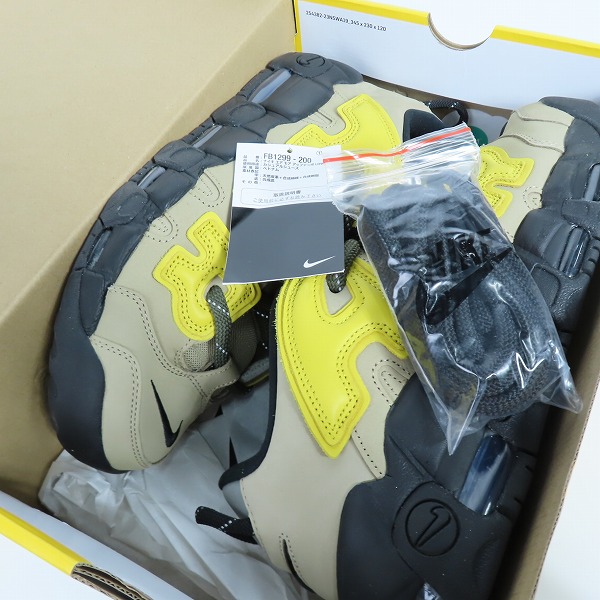 実際に弊社で買取させて頂いたNIKE×AMBUSH/ナイキ×アンブッシュ AIR MORE UPTEMPO LOW SP エアモアアップテンポ ロー FB1299-200/28.5の画像 6枚目