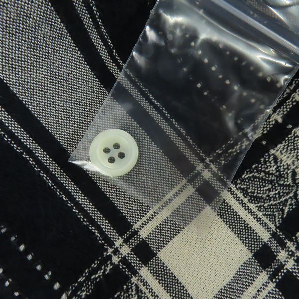 実際に弊社で買取させて頂いたCOOTIE/クーティー Jacquard Check L/S Shirt ジャガードチェックロングスリーブシャツ Mの画像 5枚目