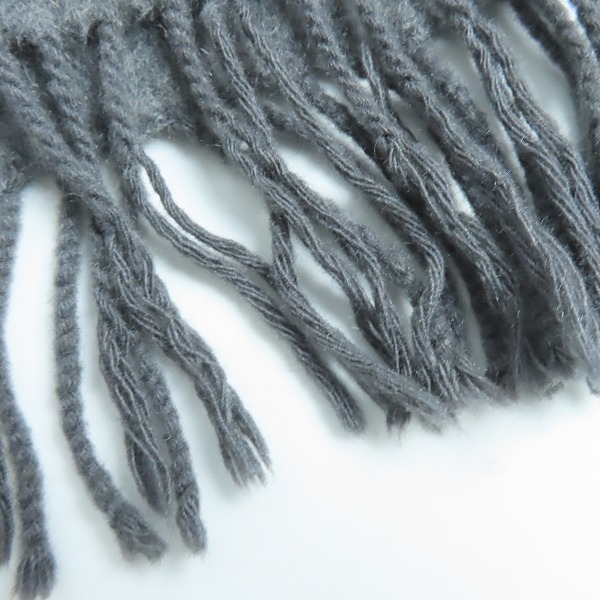 実際に弊社で買取させて頂いたYSL/YVES SAINT LAURENT/イヴサンローラン マフラー/ストール グレーの画像 4枚目