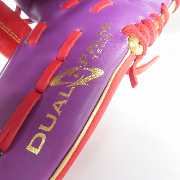 実際に弊社で買取させて頂いた【未使用】RAWLINGS/ローリングス ハイパーテックカラーシンク 軟式 内野手用 グローブ GR3HTCN62の画像 5枚目