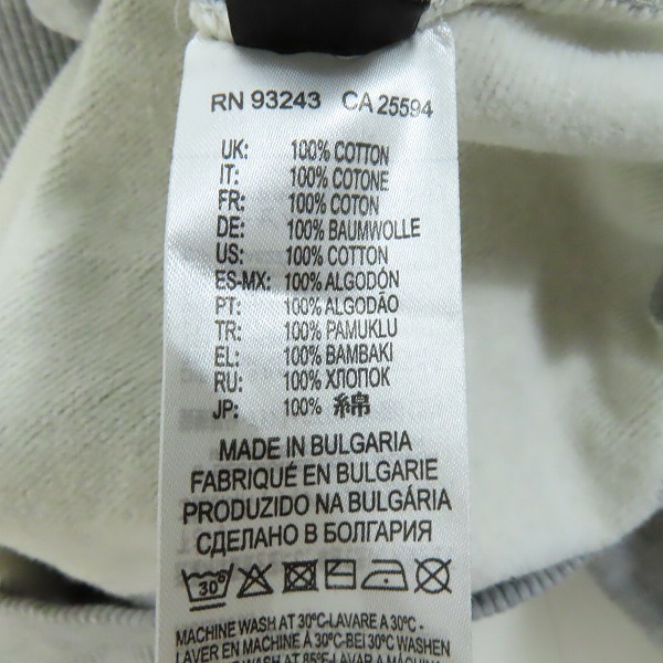 実際に弊社で買取させて頂いたDIESEL/ディーゼル パーカー グレー Lの画像 4枚目