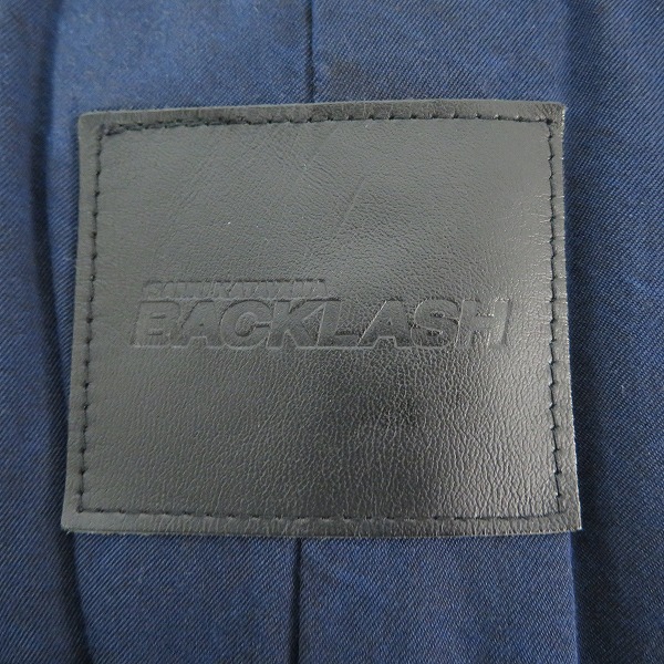 実際に弊社で買取させて頂いたBACKLASH/バックラッシュ 15SS リネン/コットン ストレッチ ジャケット 1504-04/Mの画像 2枚目